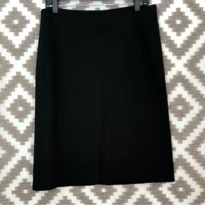 M.M. LaFleur Black Stretch Knit Ponte Pencil Skirt